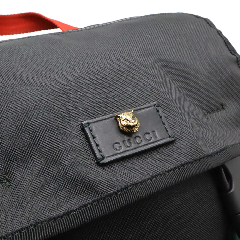 GUCCI Authentic Black Leather Backpack - Picture 9 of 10